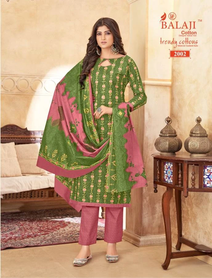 Balaji Trendy Cotton Vol-2 - Dress Material